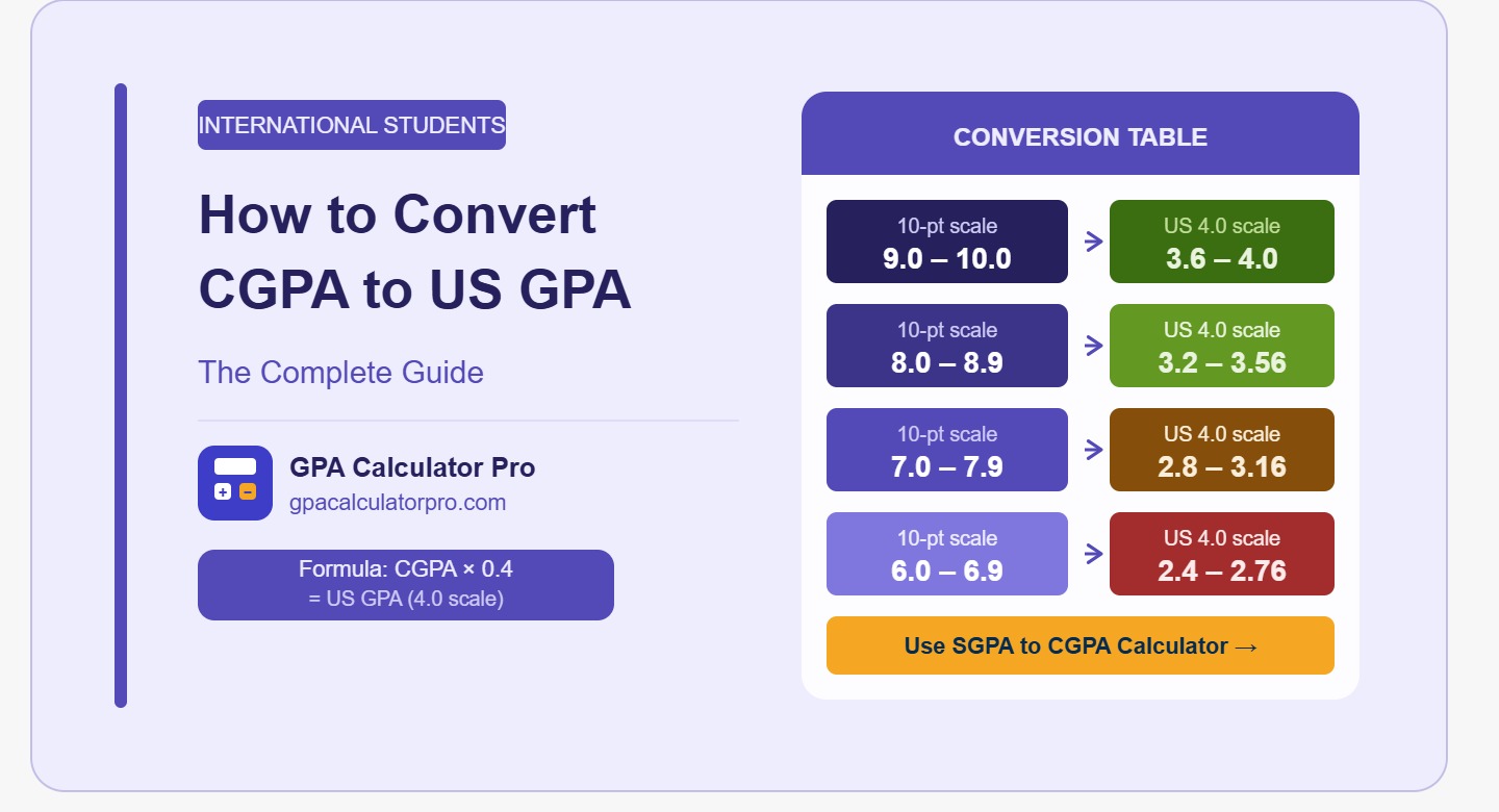 How to Convert CGPA to US GPA